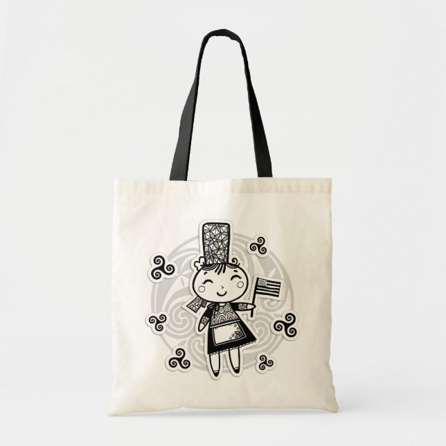 Breton girl tote bag (Front)
