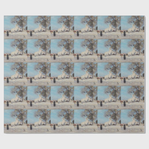 Breton Landscape Village Architecture Wrapping Paper