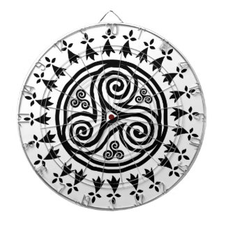 Breton triskel & hermines dartboard