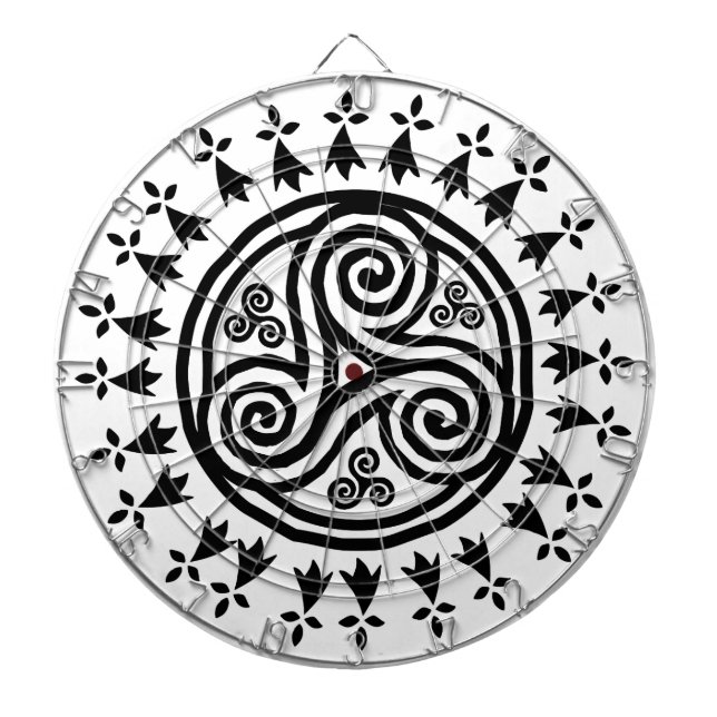 Breton triskel & hermines dartboard (Front)