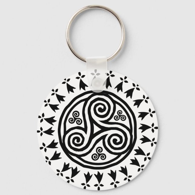 Breton triskel & hermines key ring (Front)