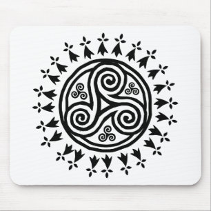 Breton triskel & hermines mouse pad