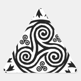 Breton triskel & hermines triangle sticker