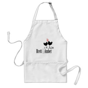 Brett & Amber Custom Wedding Logo Standard Apron