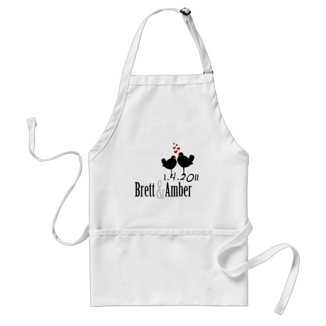 Brett & Amber Custom Wedding Logo Standard Apron (Front)