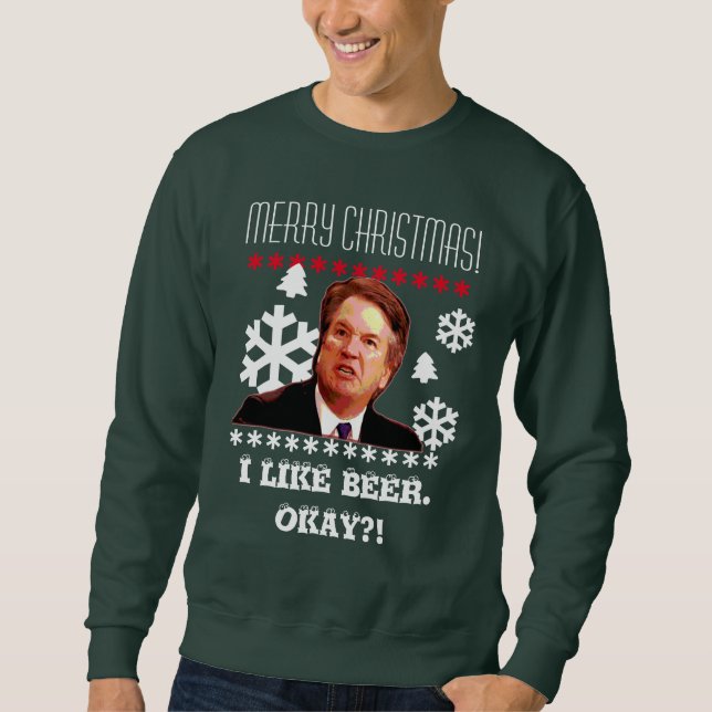 "Brett Kavanaugh" Ugly Christmas Sweater 2 (Front)