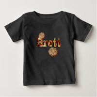 Brett, Name, Logo Made From A Supreme Pizza,