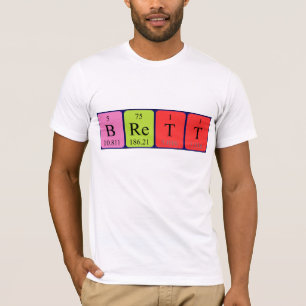 Brett periodic table name shirt