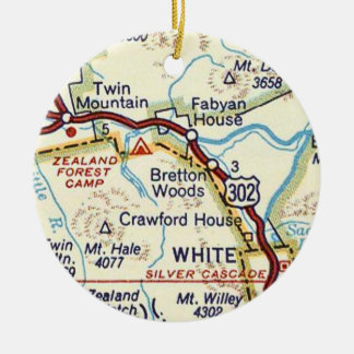 Bretton Woods New Hampshire Ceramic Ornament