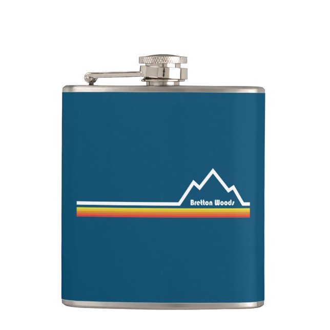 Bretton Woods, New Hampshire Hip Flask (Front)