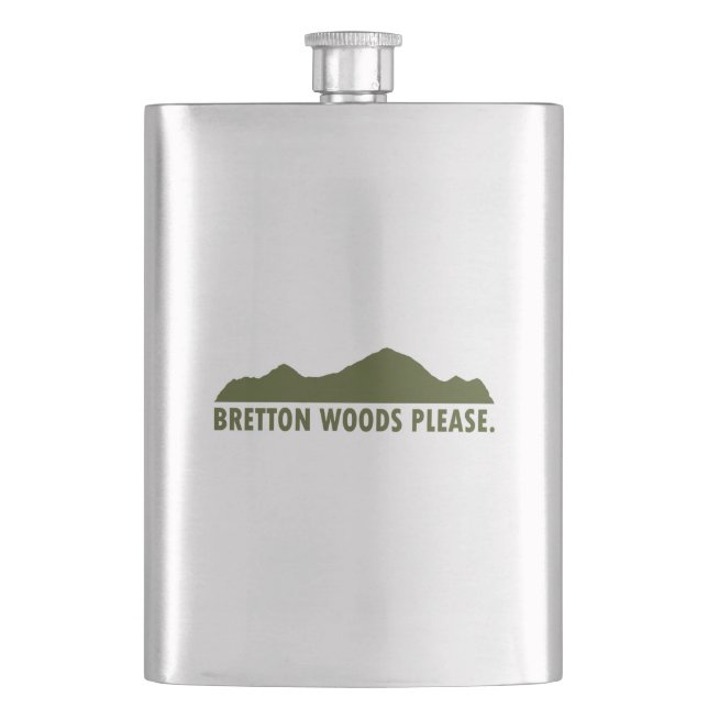 Bretton Woods Please Hip Flask (Front)