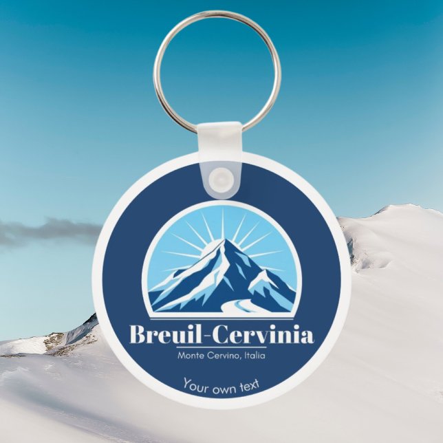 Breuil-Cervinia Italy ski resort   Key Ring (Creator Uploaded)