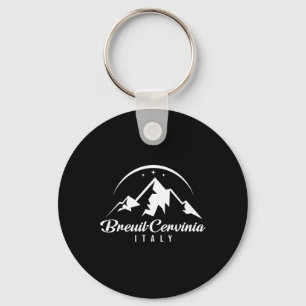 Breuil-cervinia Italy Ski Resort Skiing Snowboardi Key Ring