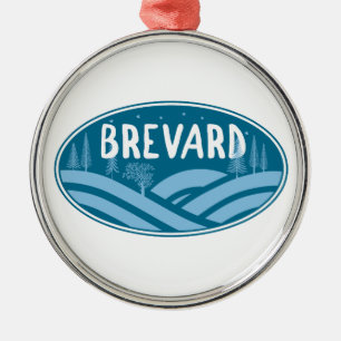 Brevard North Carolina Outdoors Metal Tree Decoration