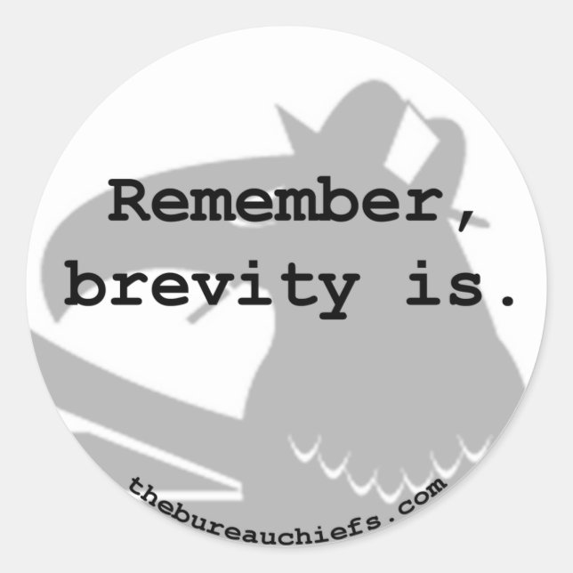 Brevity Is Sticker (Front)