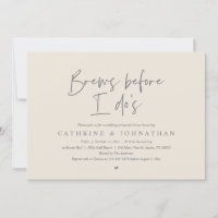 Brew before I do's, Wedding Rehearsal Dinner