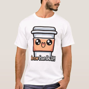 Brew Can Do It! Cute Coffee Pun T-Shirt