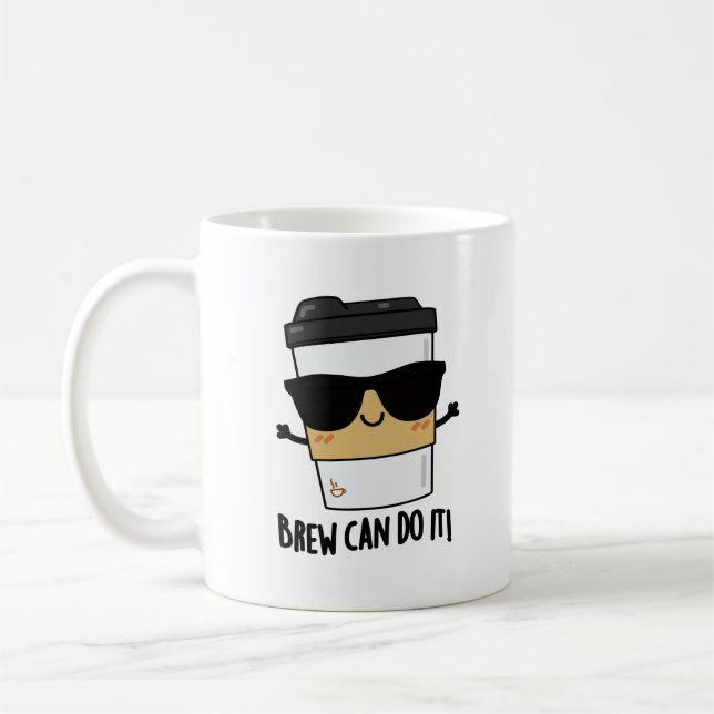 Brew Can Do It Positive Coffee Pun  Mug (Left)