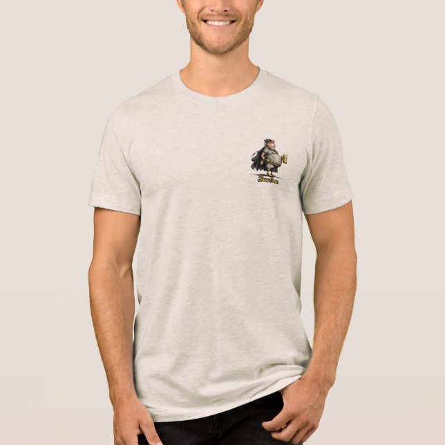 Brew Crew Beer Superhero Funny Tee (Front)