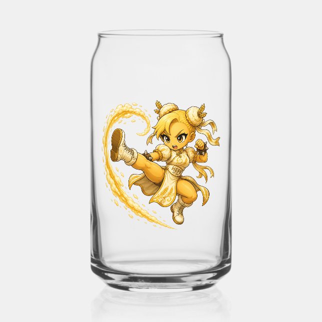 Brew Fighter Hefe  Can Glass (Front)