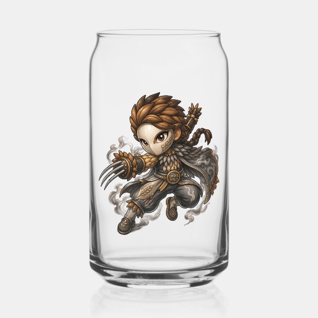 Brew Fighter Smokey Malt Can Glass (Front)