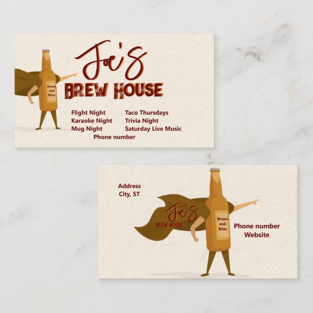 Brew House Business Card (Front/Back)