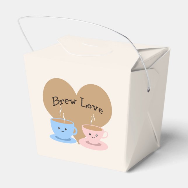 Brew Love! Coffee Mugs Favour Box (Back Side)