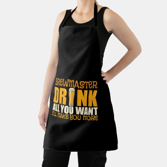 Brew Master I'll Make You More Drinking Joke Apron (Insitu)