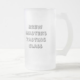 Brew Master's Tasting Glass Frosted Glass Beer Mug