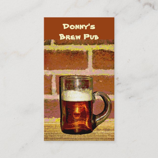 Brew Pub Business Card (Front)