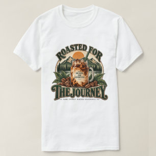 Brew Roam Repeat Vintage Iced Coffee Mountain T-Shirt