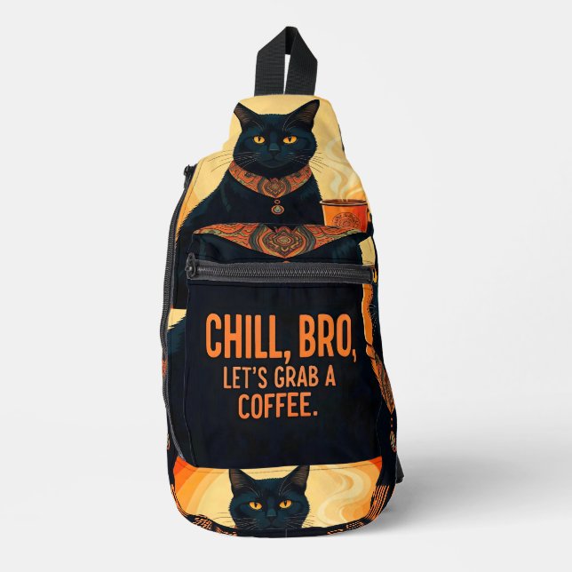 Brewed and Relaxed Print Cut Sew Bag (Front)
