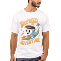 Brewed for Adventure - Vibrant Coffee Cup in Space