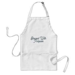Brewed With Purpose White Coffee Apron