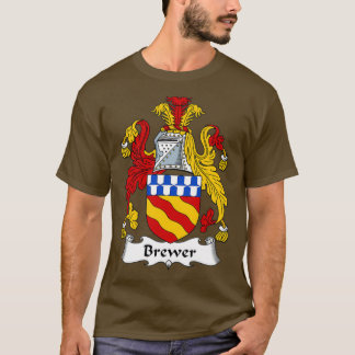 Brewer Coat of Arms Family Crest  T-Shirt