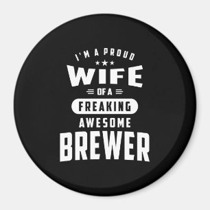 Brewer Job Title Tee Gift For Mens Womens Magnet
