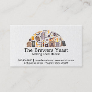 Brewery Accessories Restaurant Beer Garden Business Card