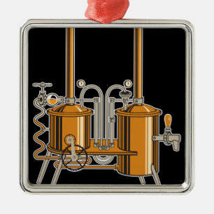 Brewery Metal Tree Decoration