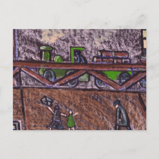 BREWERY TRAIN POSTCARD