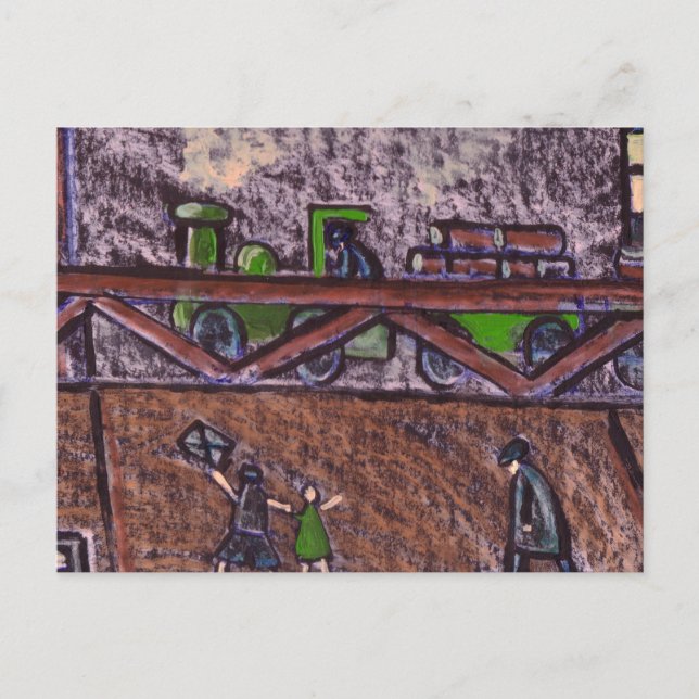BREWERY TRAIN POSTCARD (Front)