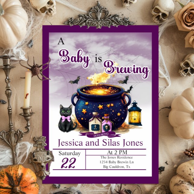 Brewing A Baby Invitation (Creator Uploaded)