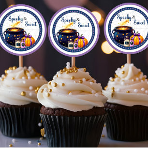 Brewing A Baby_ Spooky n Sweet Classic Round Sticker
