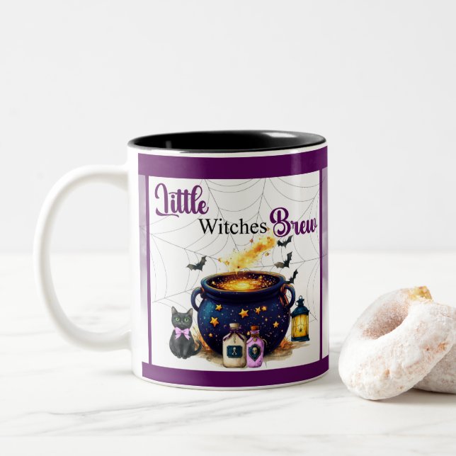 Brewing A Baby Two-Tone Coffee Mug (With Donut)