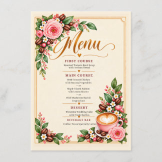 Brewing a Beautiful Romance Forever Menu