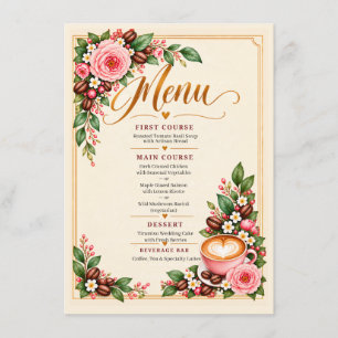 Brewing a Beautiful Romance Forever Menu