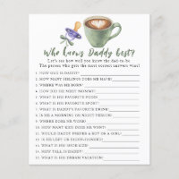 Brewing baby shower - Game Who knows daddy best