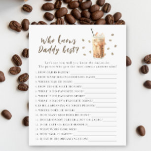 Brewing baby shower - Game Who knows daddy best