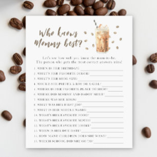 Brewing baby shower - Who knows mommy best