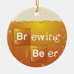 Brewing Beer Ceramic Tree Decoration