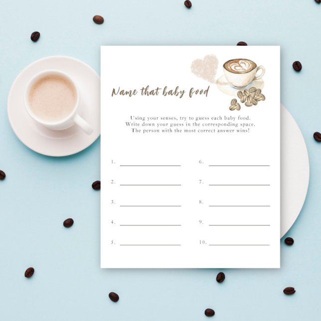 Brewing coffee baby shower  Name that baby food (Creator Uploaded)